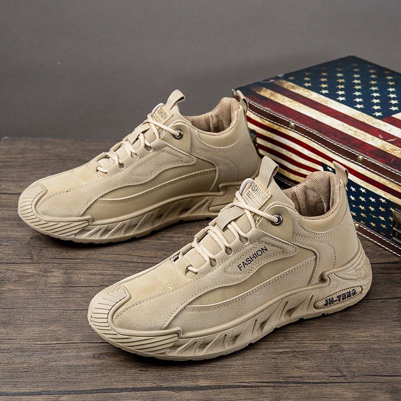 Large size men's shoes single cotton outdoor men's casual sports shoes soft sole hiking tooling labor insurance work shoes