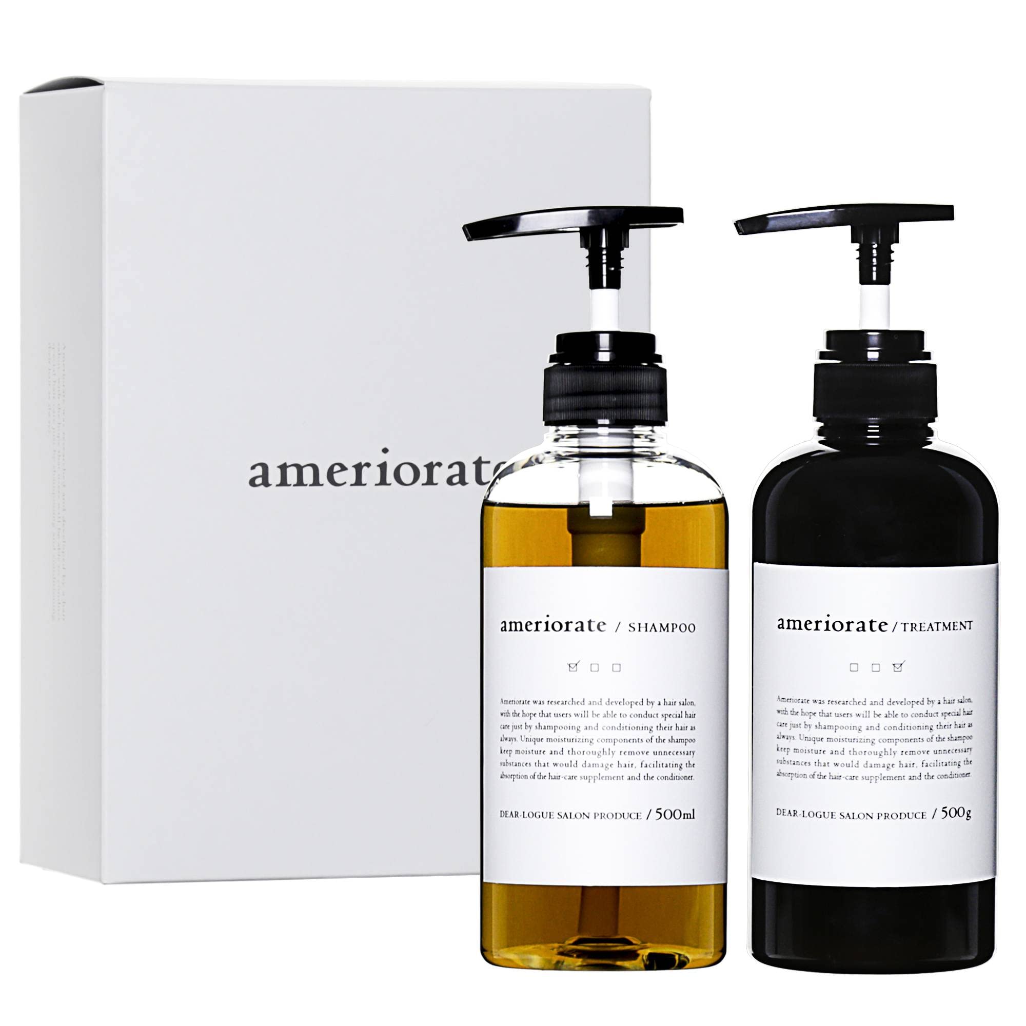 

Ameliorate Shampoo Treatment 500ml Set Frizz Dryness Hypoallergenic Formula & (Salon-Quality) & Care, Salon-Grade, Moisturizing,