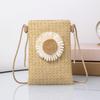 2024 Summer Women's Trendy Straw Woven Shoulder Bag - Stylish Casual Crossbody Phone Bag