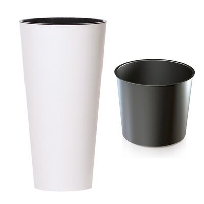 Tubus Slim DTUS250 Tall Flowerpot | White