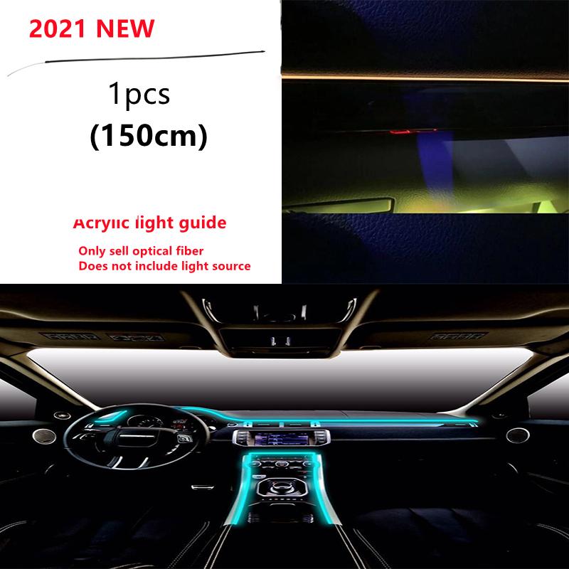 Acrylic Optic Fiber Lights RGB Ambient Light Sound Control With 12V Cigarette Lighter Auto Interior Decorative Atmosphere