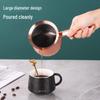 Korean Style Stainless Steel Pour-Over Coffee Pot with Long Golden Handle - Tea Kettle & Milk Warmer