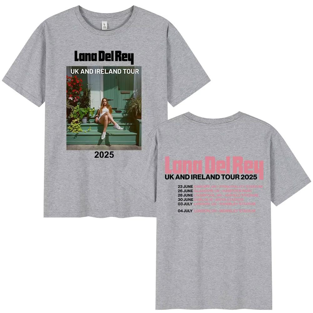 Lana Del Rey UK and Ireland Tour 2026 Tshirts Fans Gifts Men Women Harajuku Fashion Short Sleeves Oversized T Shirts Streetwear