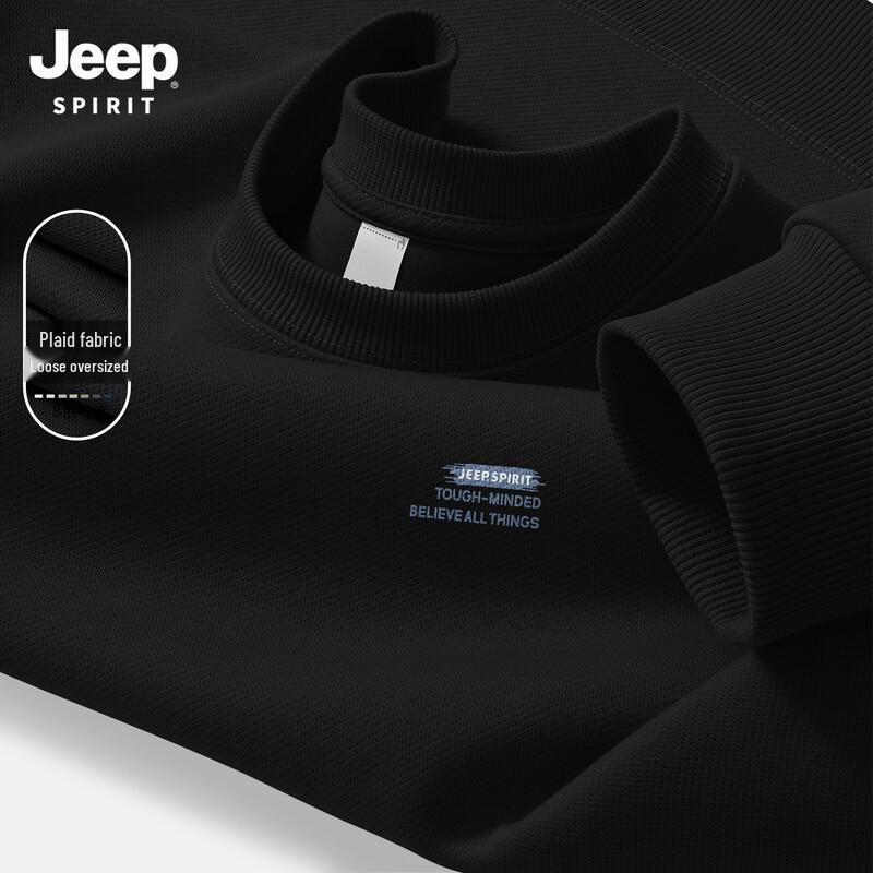JEEP SPIRIT Men s Graphic Round Neck Sweatshirt M