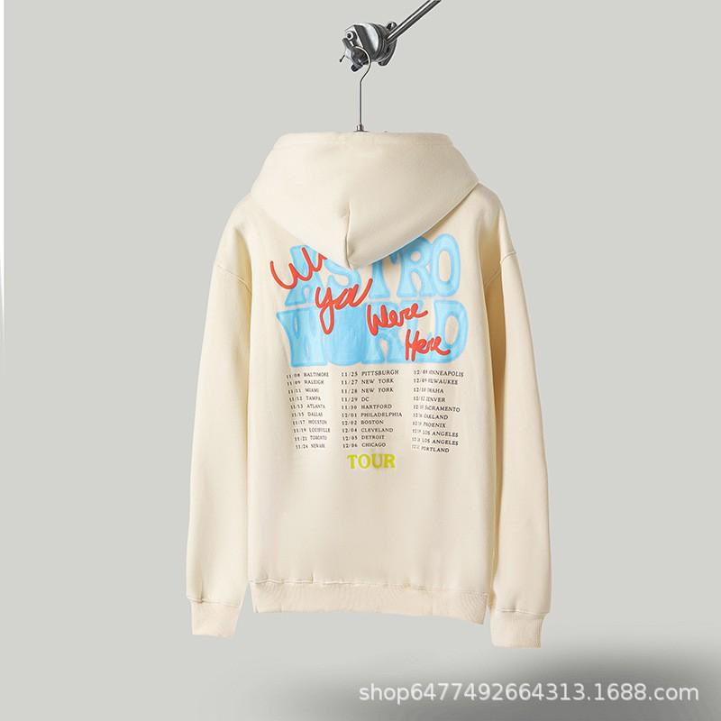 Mens Oversized Hooded Sweatshirt With Reversed Hook Print Loose Fit Cotton Pullover Fall Streetwear