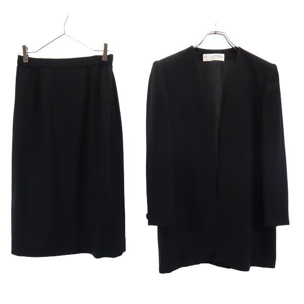 Givenchy Made In Japan Skirt Suit Setup 12AB Black Women Used