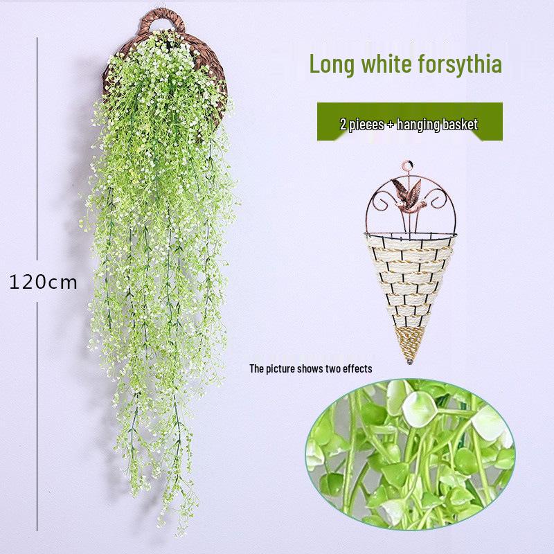 Wisteria Vine Artificial Silk Flower Wall Hanging for Indoor Decoration