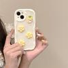 Glitter Donut Phone Case for IPhone17 Promax Flower Red Panda Cat for Apple 14 Fully Wrapped Anti-Fall 13