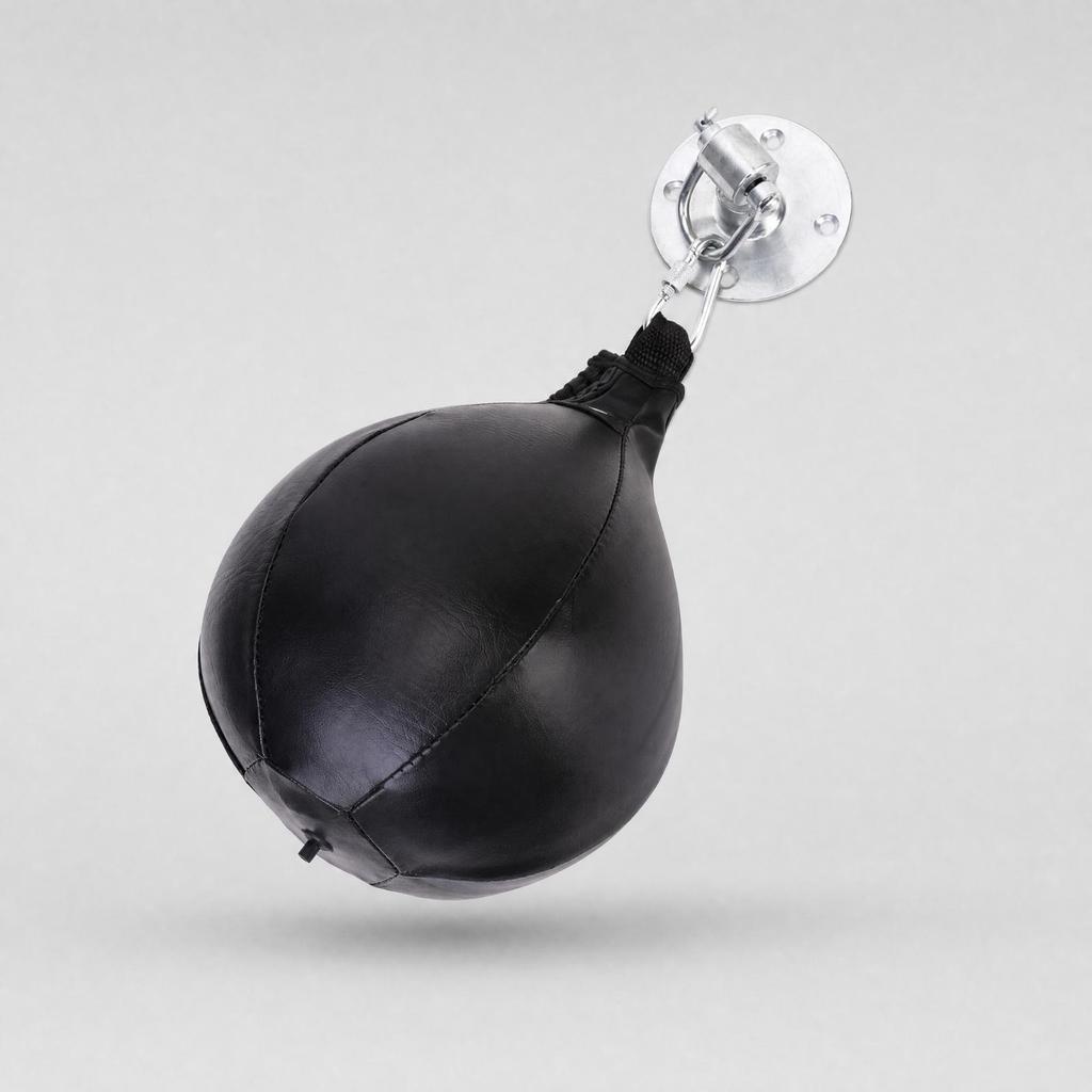 Speed Bag with Swivel and Mounting Plate Builds Muscle Strength for Garage