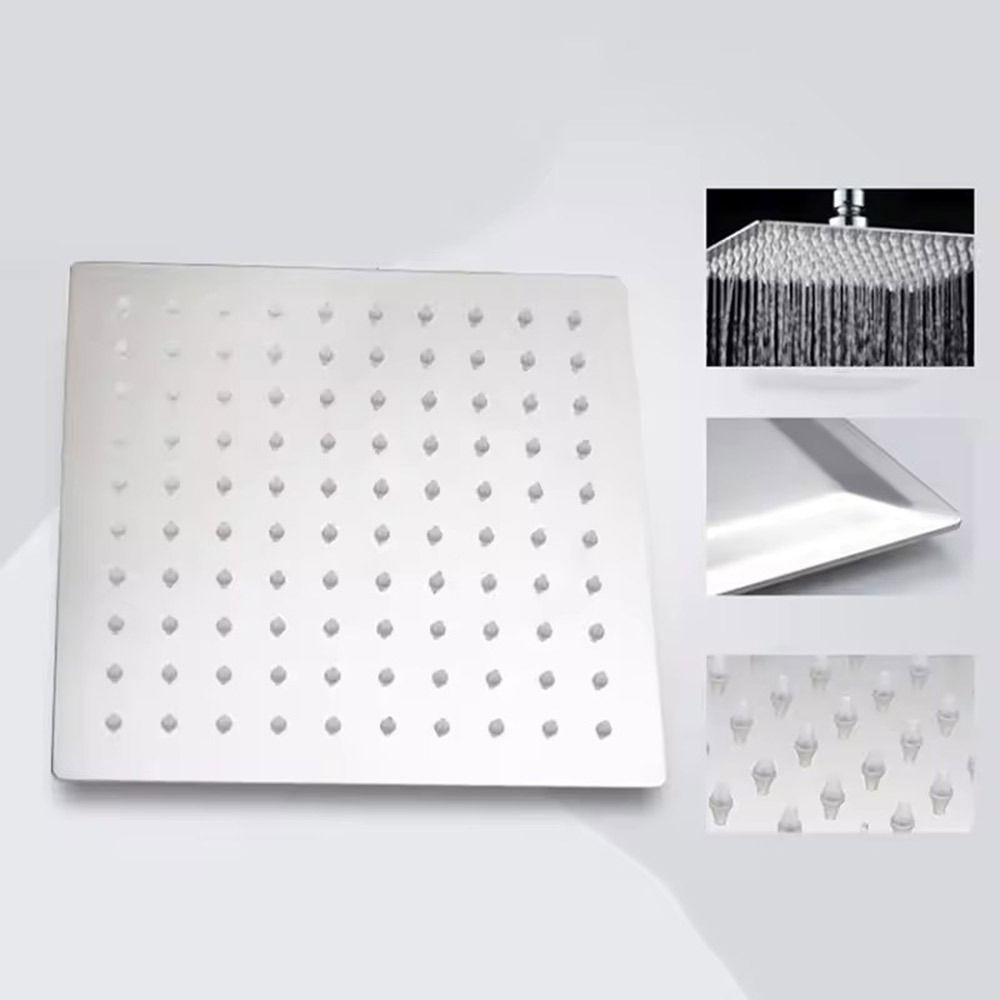 Głowica prysznicowa deszczownica 6/8/10 cali Ultra cienka kwadratowa okrągła głowica prysznicowa