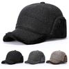 Thickened Autumn and Winter New Thermal Hat Men's Father Outdoor Leisure Thickened In the Elderly Fleece Hat Ear Cap
