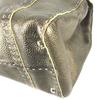 Fendi Selleria Stitch Tote Bag Flap Hand Bag Leather Metallic Gold Based