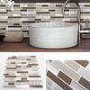 4/8 Pcs Self Adhesive Vinyl Wallpaper Peel And Stick 3D Effect Tiles Waterproof Kicthen Ceramic Tile Aluminum Foil Wall Stickers