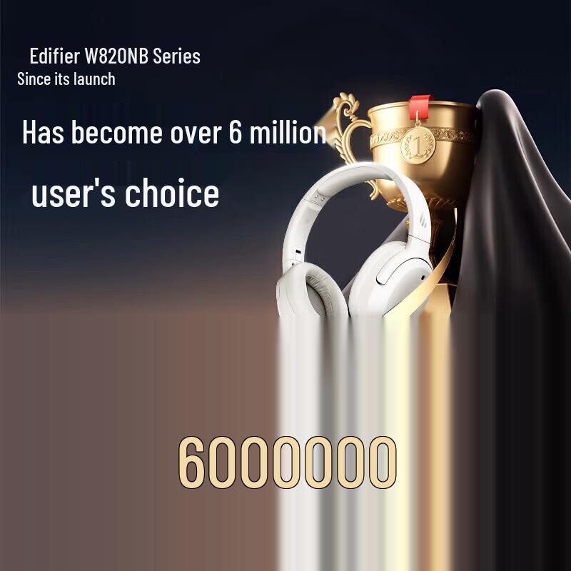 EDIFIER W820NB Triple Gold Edition ANC Over-Ear Headphones