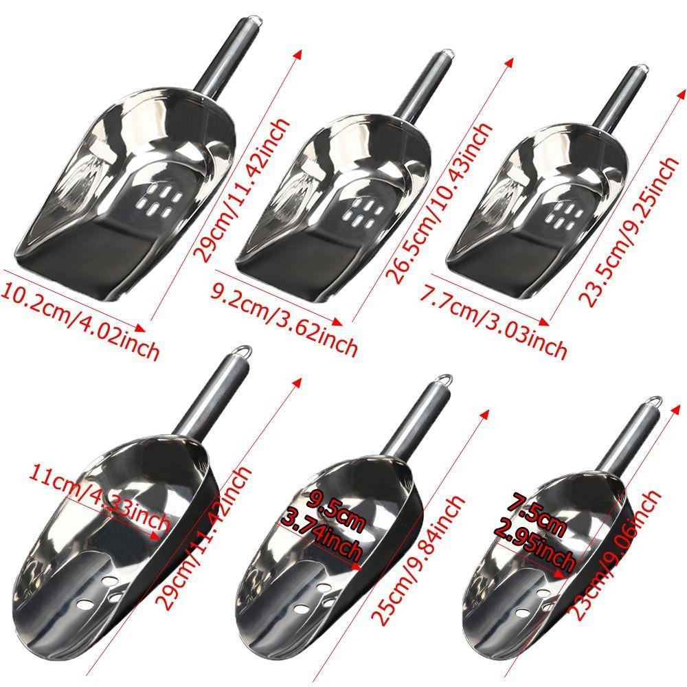 Küchenhelfer Bar Eisschaufel Edelstahl Eisschaufel Hochwertige Eisschaufeln für Getreide