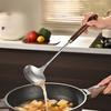 Stainless Steel Soup Spoon Extended Thick Wooden Handle Large Deep Hot Pot Spoon Home Kitchen Cooking Utensils4