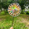 Large Color-Changing Laser Double-Layer Sunflower Pinwheel for Outdoor Scenic Areas and Street Stalls