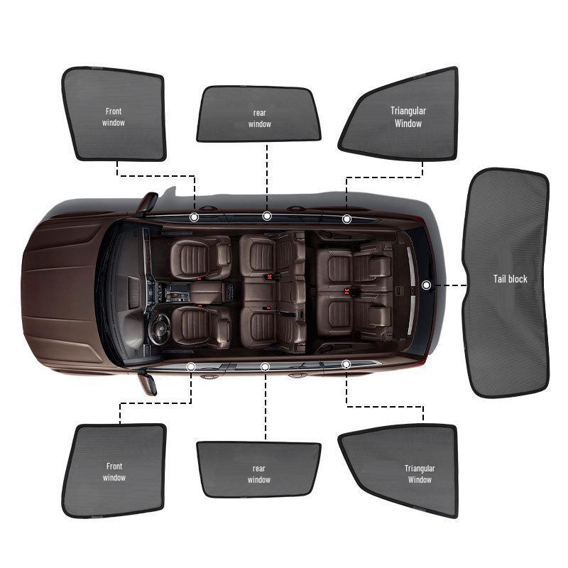 Toyota Corolla/RAV4/Prado Magnetic Car Sunshade