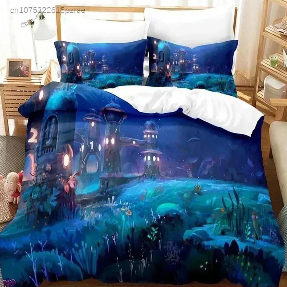 Cartoon Spyro Reignited Trilogy Bedding Set Duvet Cover Bed Set Quilt Cover Pillowcase Comforter King Queen Size Boys Adult