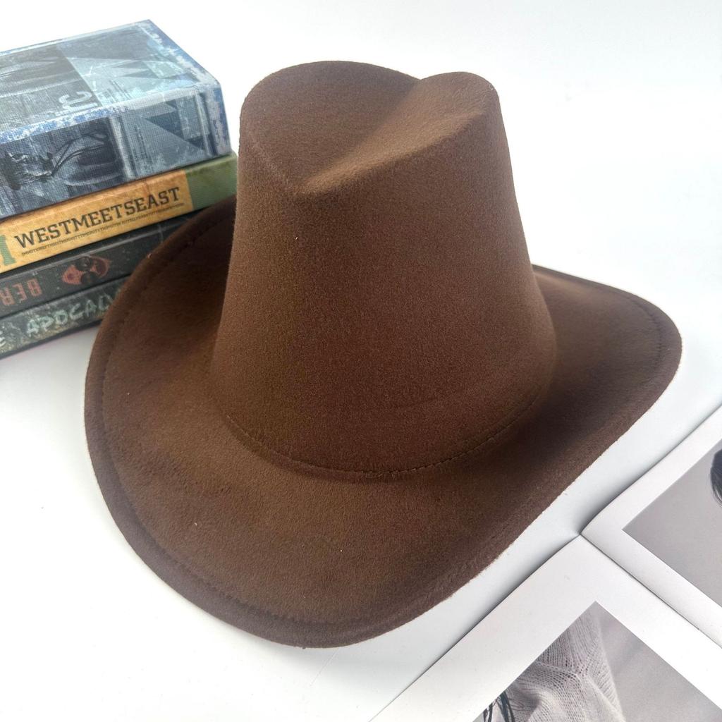 European And American Original New Western Cowboy Hat Men'S And Women'S Hats Top Hat Fashion High-Top Antique Sunscreen Hat