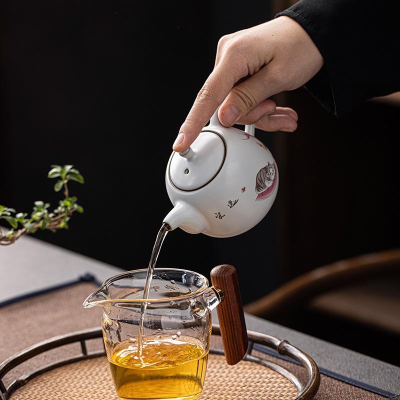 180ml Ceramic Teapot Blue and White Porcelain Kung Fu Tea Set