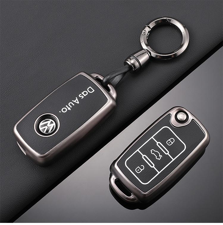 Heißes TPU Auto Klappschlüsselhülle Vollabdeckung Schale Für Volkswagen VW Polo Tiguan Passat B5 B6 B7 Golf Neues Schlüsselanhänger Schutz Zubehör