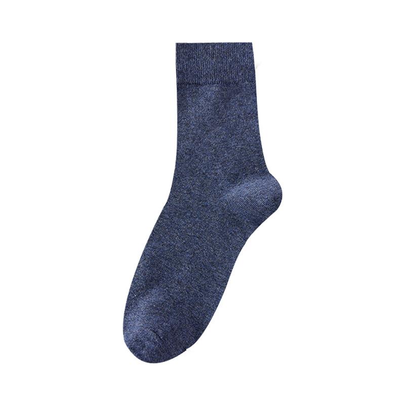5 Pairs of Men's Autumn and Winter Pure Cotton Retro All Cotton 5A Antibacterial and Deodorizing Men's Sports Mid Top Socks