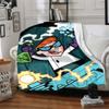 1pc Dexter's Laboratory Cozy Print Blanket Lightweight Warm Flannel Throw Blanket For Sofa, Bed, Living Room