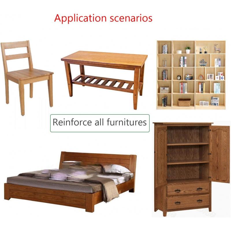 16-Pack Black Stainless Steel Corner Brace 1.5" L Shaped Heavy Duty Right Angle Bracket For Wood Shelves With Screws