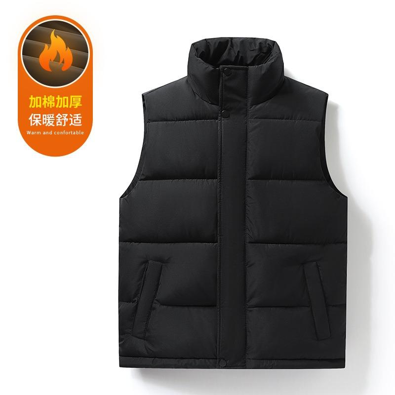 Men S Hooded Pullover Striped Thick Casual Sleeveless Vest