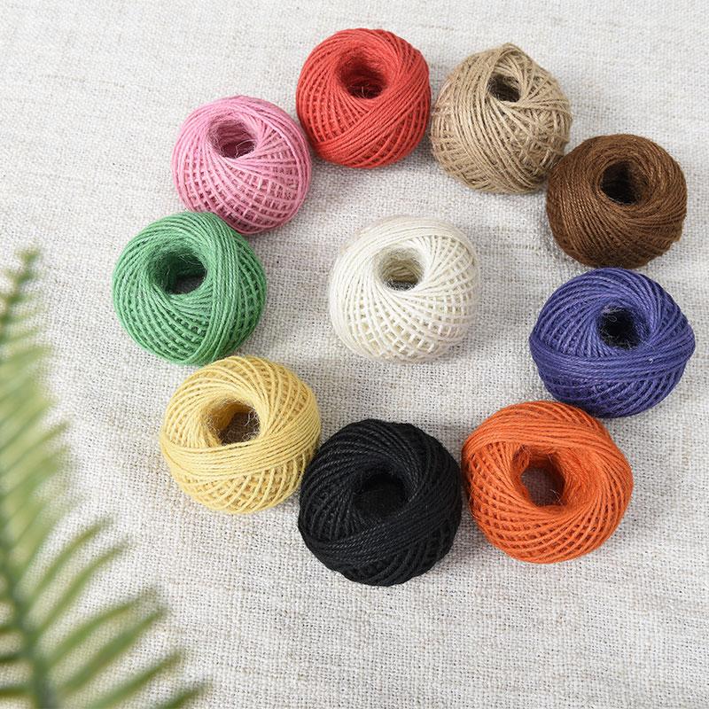 Handmade Hemp Rope, Multi-Colored Decorative Rope, Retro Woven Binding Rope Diy Photo Wall, The Wonder Of Colored Wool Ball Sails