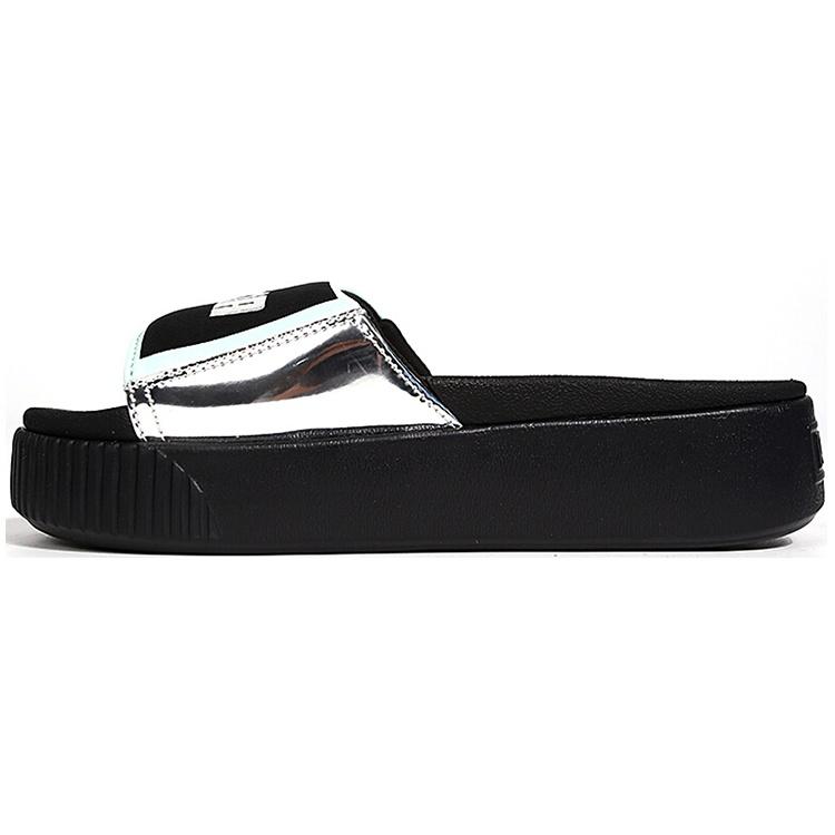 (WMNS) PUMA Platform Slide TZ Metallic Wns Silver Women s 369421-02 EU 38