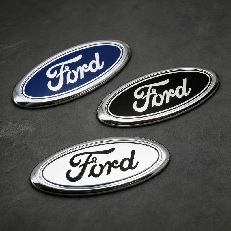 KLYC3 15cm Car Front Rear Trunk Emblem Badge Cover Decal Sticker for Ford Focus Mondeo EcoSport Ranger Fiesta Kuga Auto Accessories