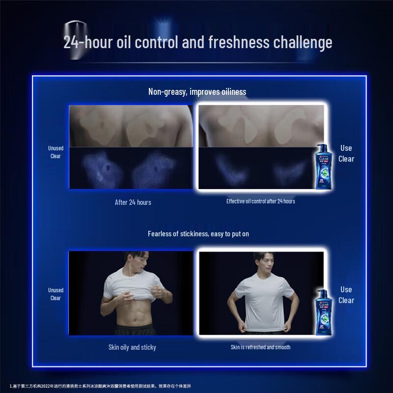 Clear Men Cool Refreshing Oil Control Shower Gel