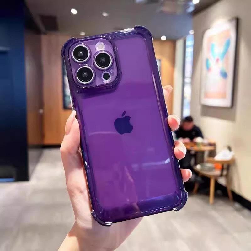 

Подходит для iPhone15Pro Противоударный чехол для мобильного телефона с подушкой безопасности Apple 14 Прозрачный Четырехугольный Противоударный Мягкий Силиконовый Защитный Чехол iPhone 15Plus