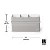 Umbra Sling Dish [Official] Rack, White/Grey