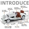 1:32 500k 300sl Model Toys Diecast Alloy Vintage Car Sound Light Pull Back Doors Opened Ornament Collectable Gift Adult Childre