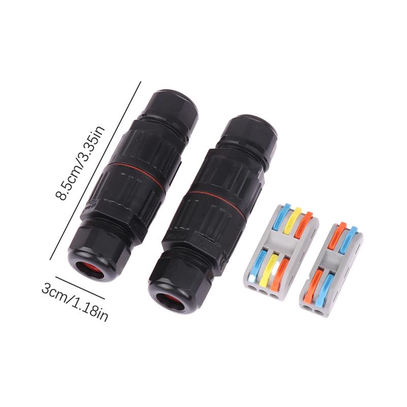 Ip68 Cable Waterproof Joint Wire Quick Connection Waterproof Connector 2/3Pin Solderless Lamp Wiring Outdoor Rainproof Terminal