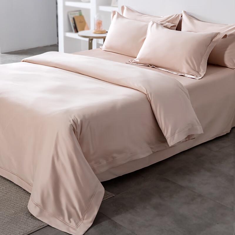 LINPURE 140-Thread Count Long-Staple Cotton 4-Piece Bedding Set