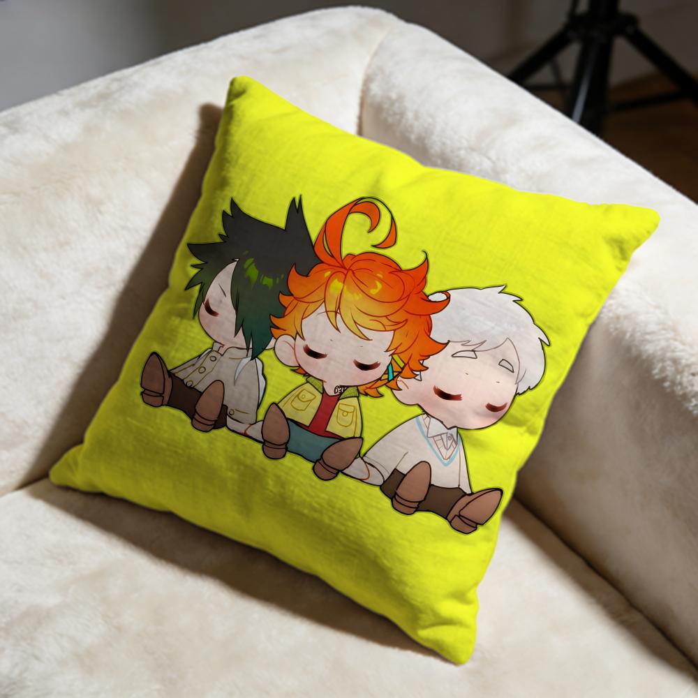 Stylish TTHE PROMISED NEVERLANDED Cushion Cover Soft Decorative Pillow Case Suitable for Bedroom Sofa Car Travel Use