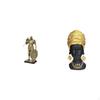 Nordic Knight And African Woman Resin Figurine Abstract Art Sculpture Tabletop Ornament for Home