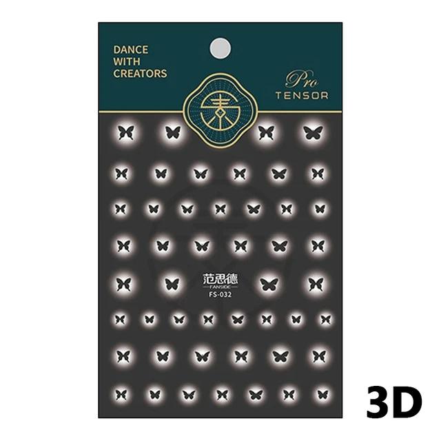 1pcs 5D Relief Colorful Star Nail Art Stickers Multi Macaron Mangxing Nail Decorations Self Adhesive Decals Accessories