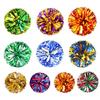 Cheerleading Pom Poms with Handle Cheerleader Squad Spirited Pompoms Metallic Foil Cheer Hand Flowers for Team Spirit Sports Dance Cheering Party