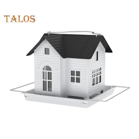 

Кормушка для птиц на солнечных батареях, устойчивая к погодным условиям, многофункциональная, наружная подвесная конструкция, солнечный фонарь, металлическое устройство для кормления птиц, украшение для сада и двора A