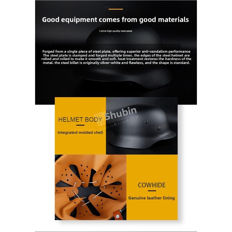 German M35 Steel Helmet M40 Helmet Type Locomotive Riding Military Fans Harley Retro Film and Television Props