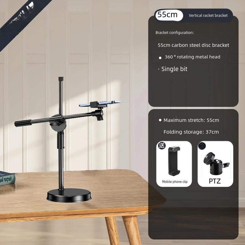 

30СМ Подвесной штатив для телефона с кольцевой лампой Настольный держатель для мобильного телефона для видеосъемки Фотосъемки Напольная стойка