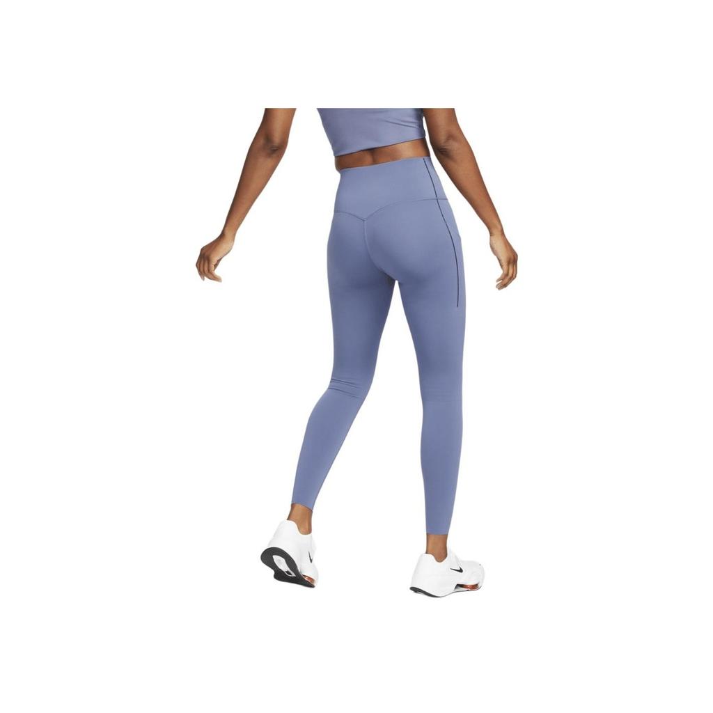 Nike High-Waist Training Tight Breathable Sports Leggings Women Bottoms Phen-Blue DQ5997-491