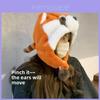 Plush Eared Beanie Hat With Moving Ears For Winter Warmth And Windproof Comfort
