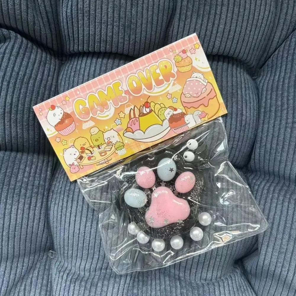 Mochi Taba Squishy NEW Fidget Toy Mini Kawaii Plush Cat Paw Silicone Small Cat Paw Cute Pink Cat Foot