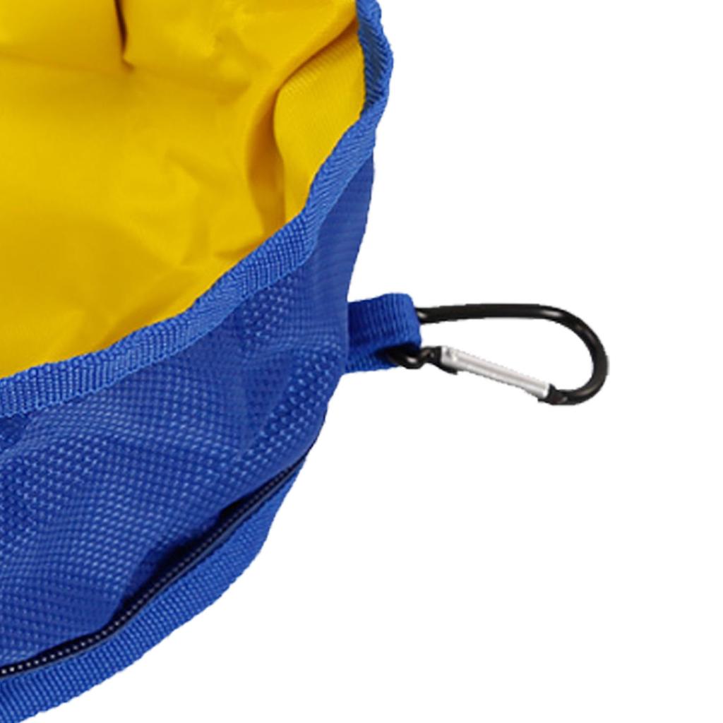 Collapsible Dog Travel Bowl Waterproof Large Diameter Lightweight Foldable Water Bowl Dog with Hook for Cats Outdoor